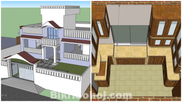 2D & 3D Design সেবা - বাড়ি, দোকান, অফিস ও প্রোডাক্ট ডিজাইন